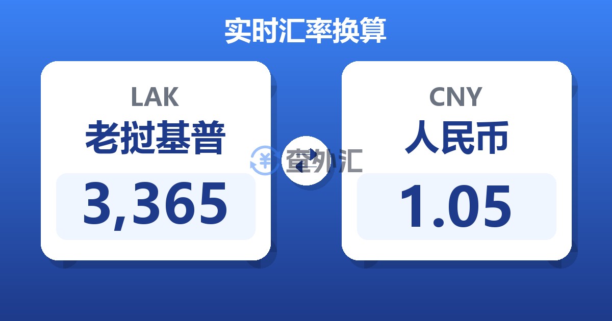 3,365老挝基普兑人民币