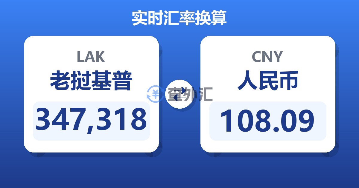347,318老挝基普兑人民币