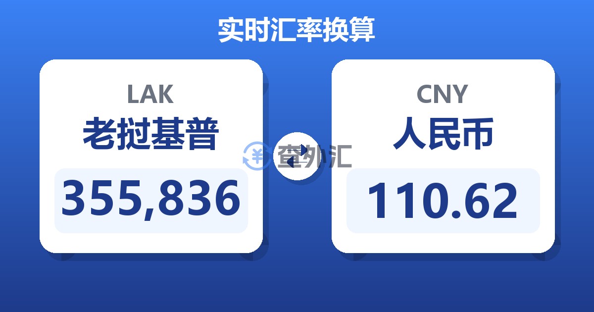 355,836老挝基普兑人民币