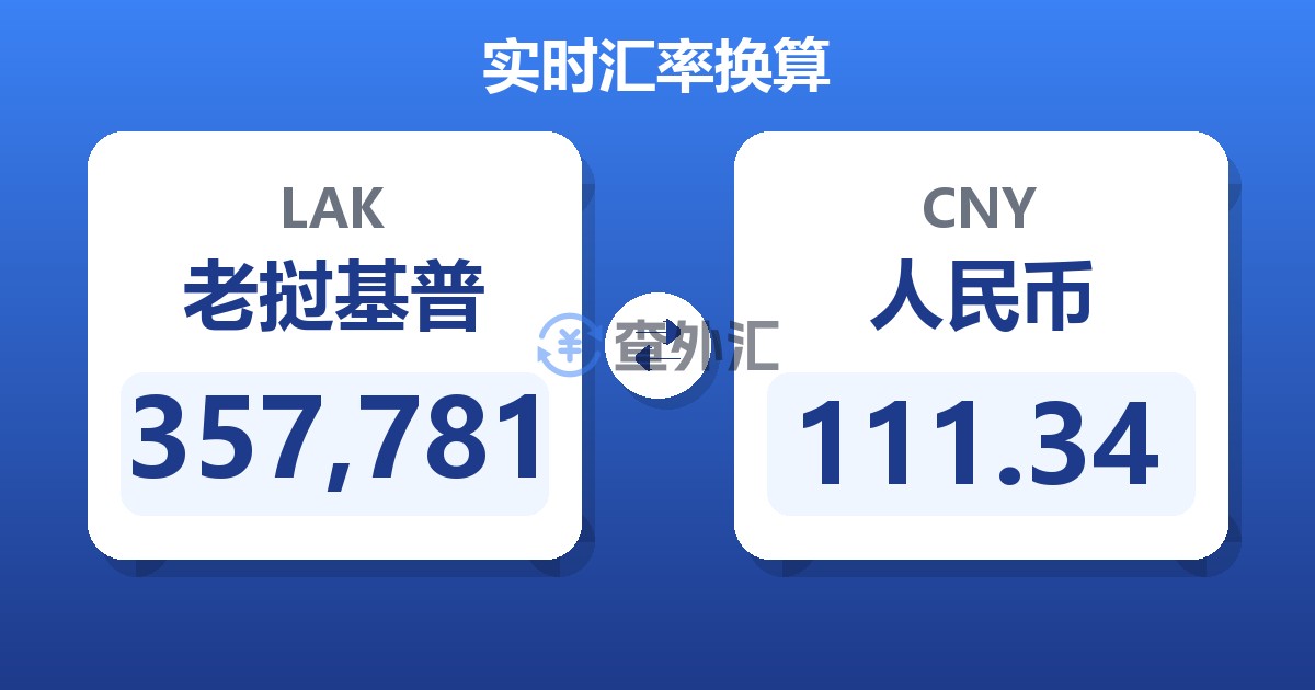 357,781老挝基普兑人民币