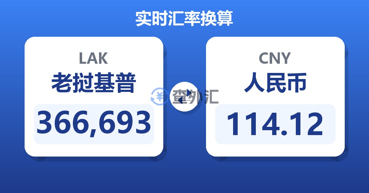 366,693老挝基普兑人民币