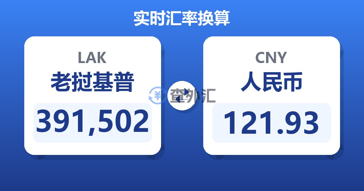 391,502老挝基普兑人民币