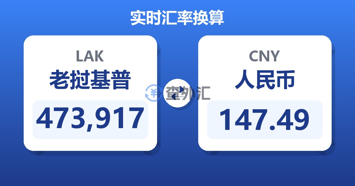 473,917老挝基普兑人民币