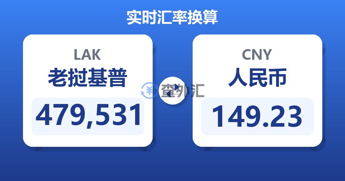 479,531老挝基普兑人民币