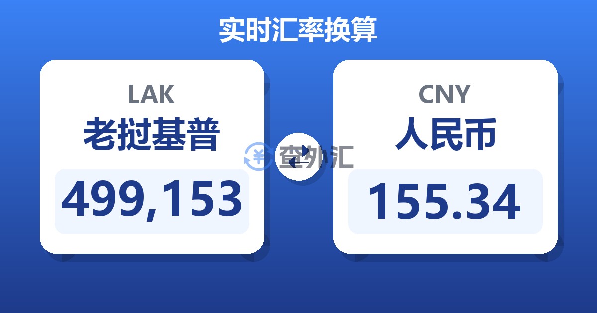 499,153老挝基普兑人民币