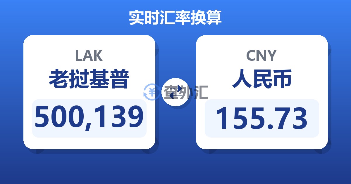 500,139老挝基普兑人民币