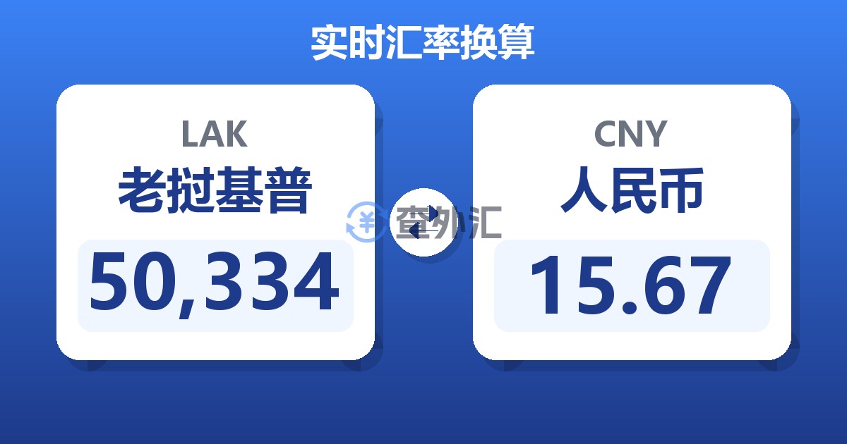 50,334老挝基普兑人民币