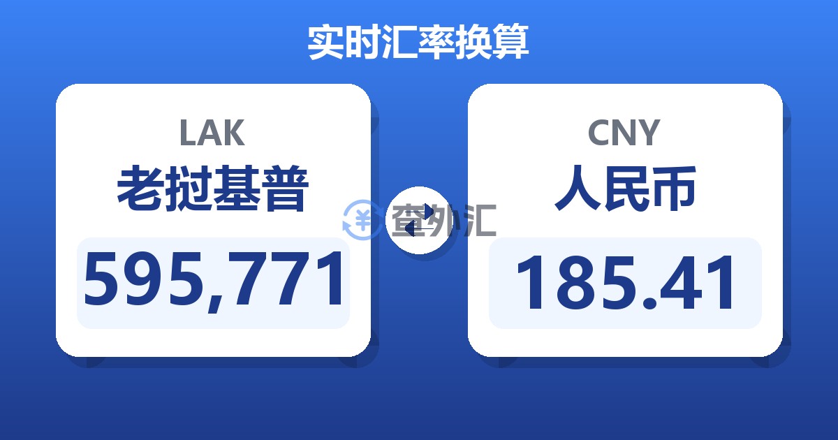 595,771老挝基普兑人民币