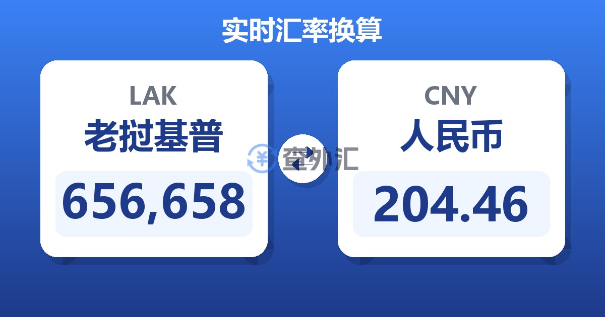 656,658老挝基普兑人民币
