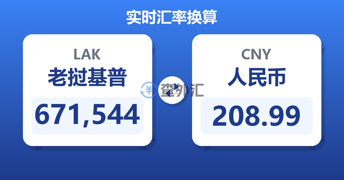 671,544老挝基普兑人民币