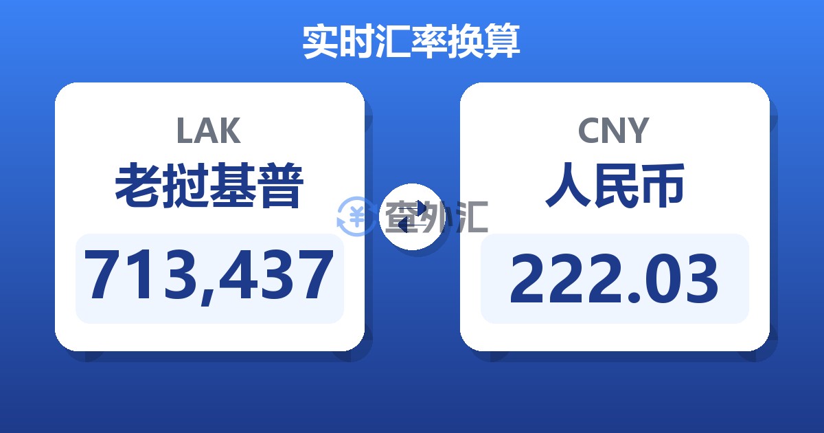 713,437老挝基普兑人民币