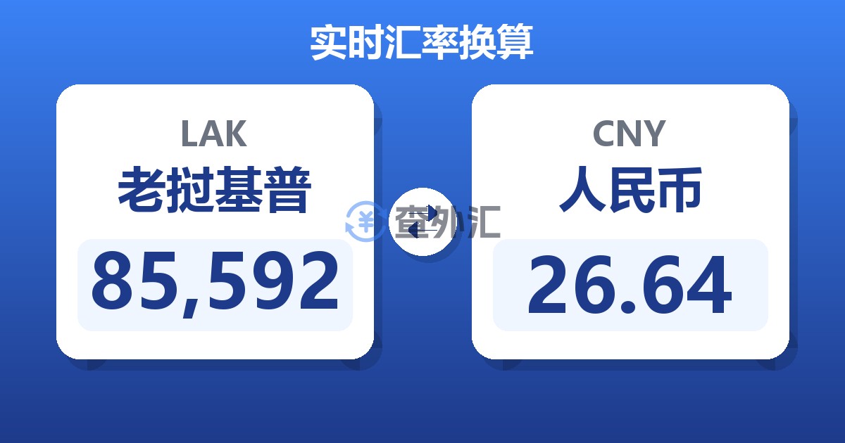 85,592老挝基普兑人民币