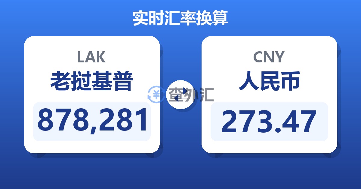 878,281老挝基普兑人民币