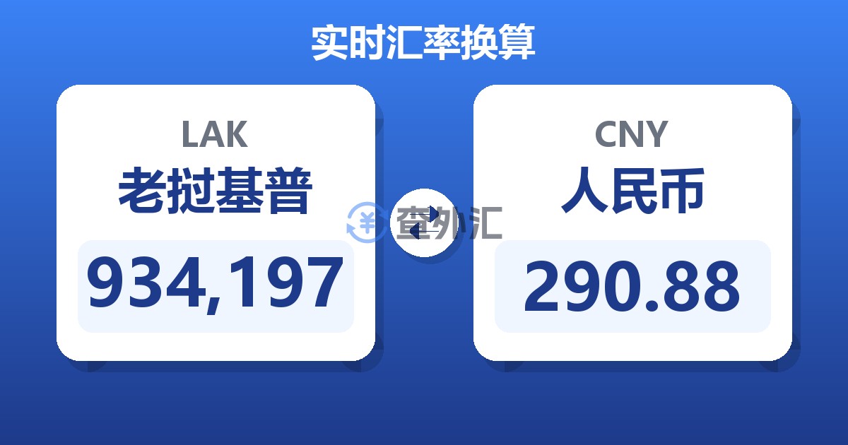934,197老挝基普兑人民币