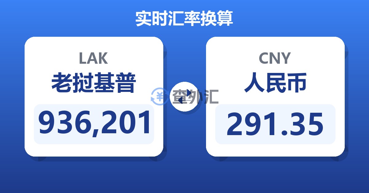936,201老挝基普兑人民币
