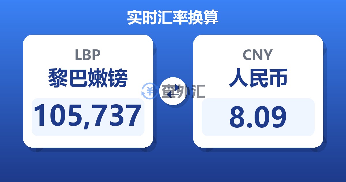 105,737黎巴嫩镑兑人民币