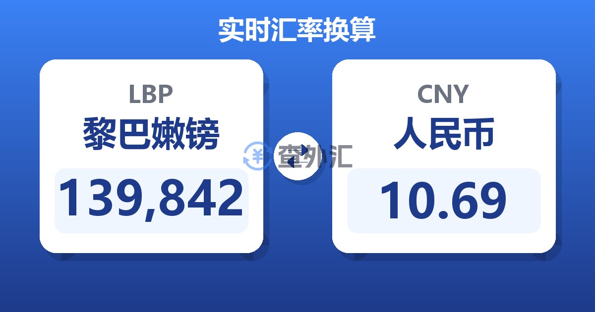 139,842黎巴嫩镑兑人民币