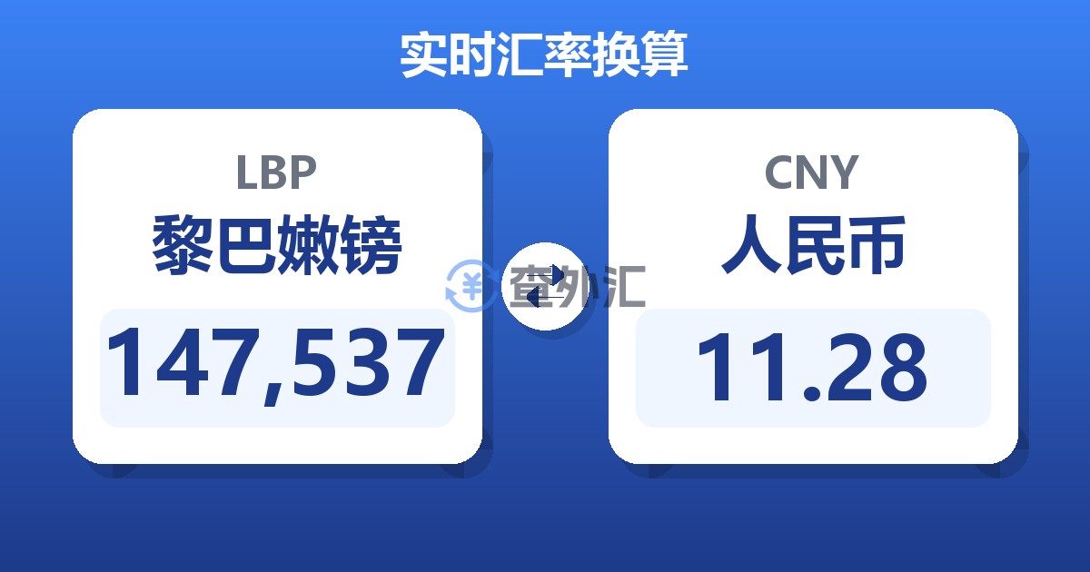 147,537黎巴嫩镑兑人民币
