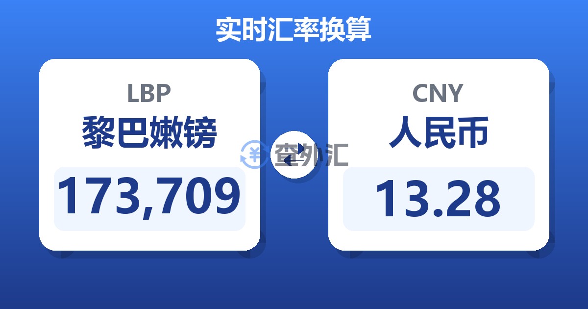 173,709黎巴嫩镑兑人民币