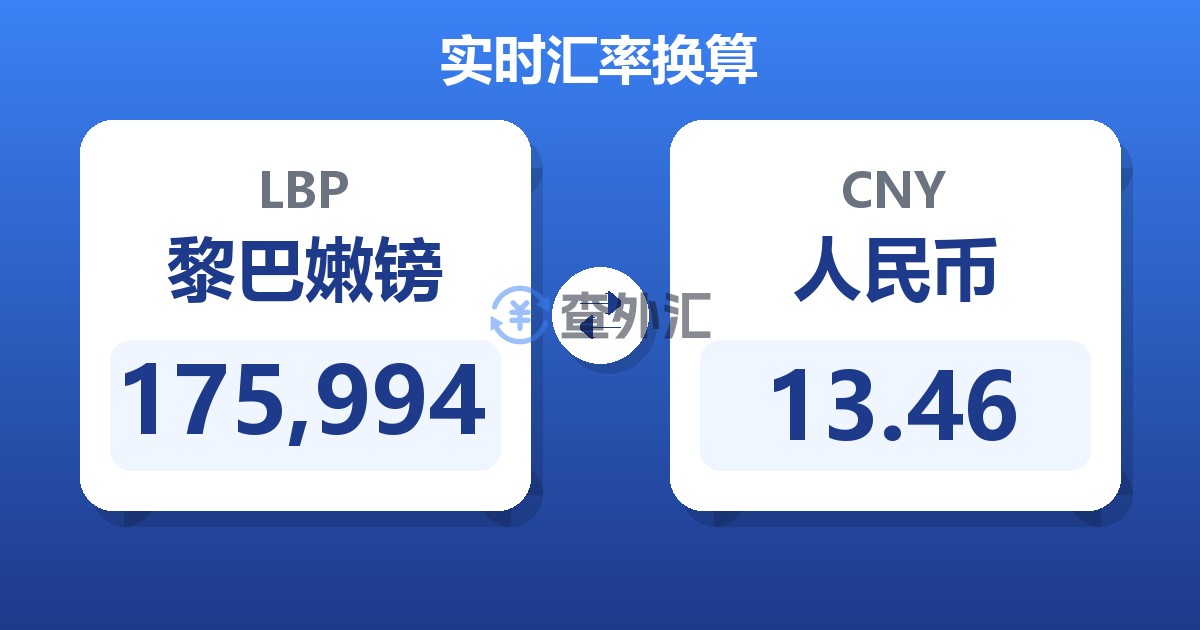 175,994黎巴嫩镑兑人民币
