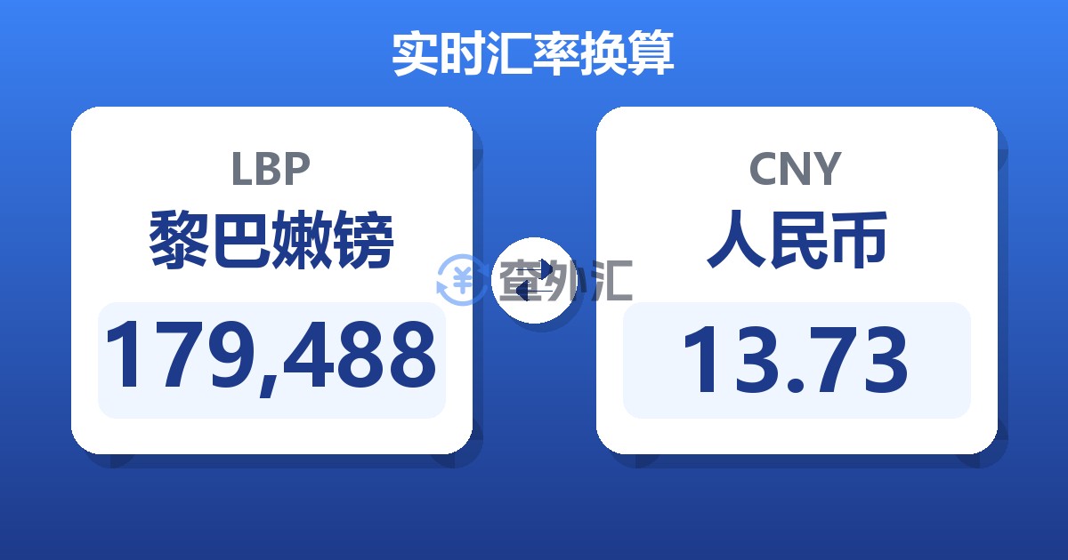 179,488黎巴嫩镑兑人民币