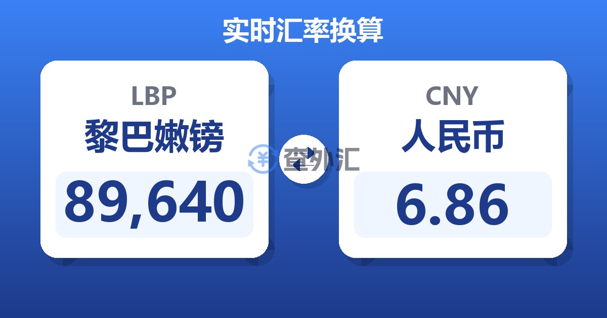 89,640黎巴嫩镑兑人民币