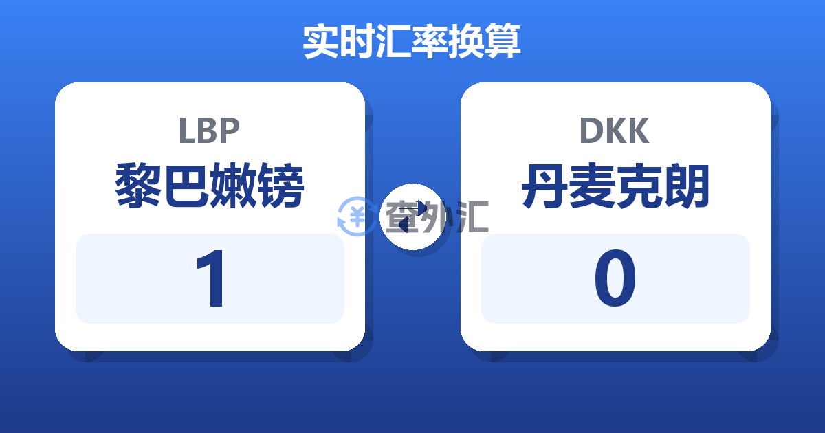 1黎巴嫩镑兑丹麦克朗