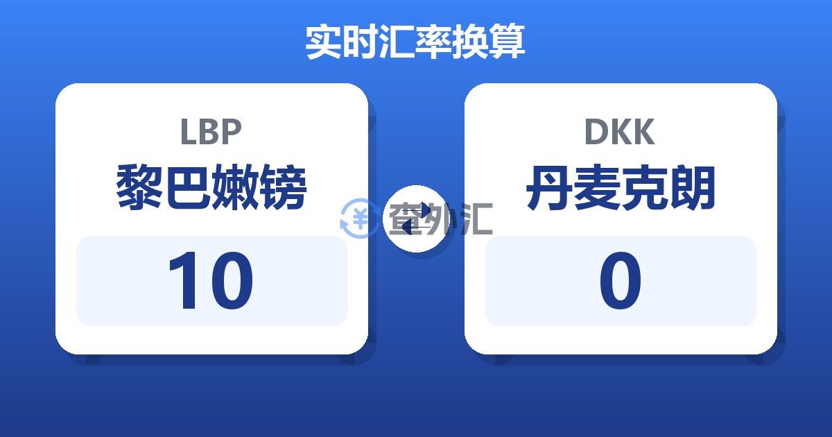 10黎巴嫩镑兑丹麦克朗