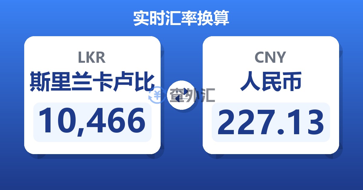 10,466斯里兰卡卢比兑人民币