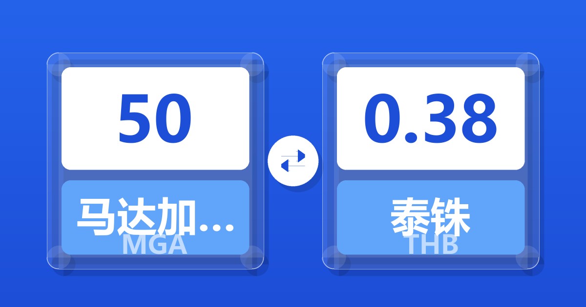 50马达加斯加阿里亚里兑泰铢