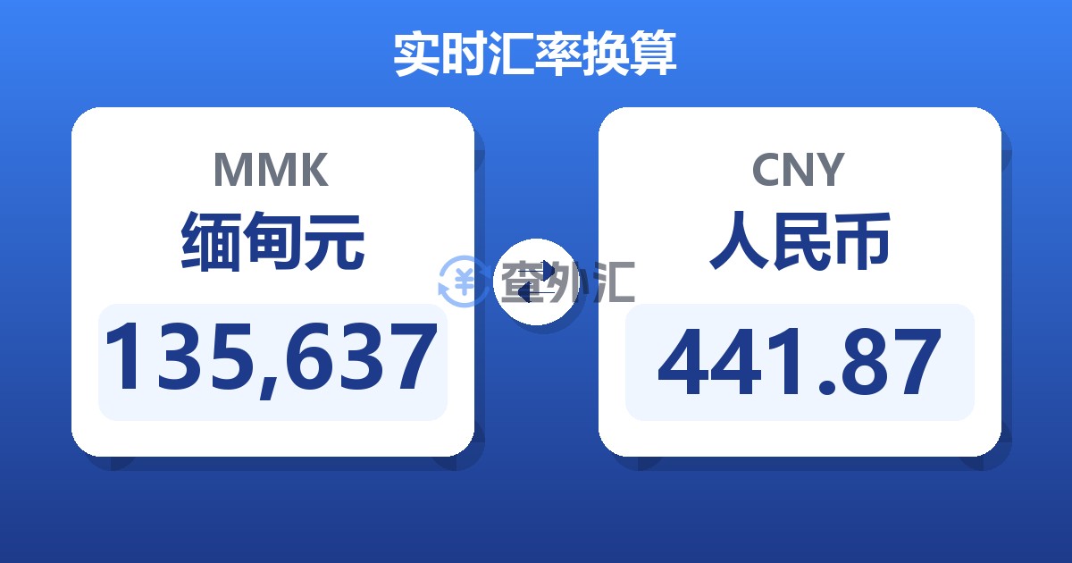135,637缅甸元兑人民币