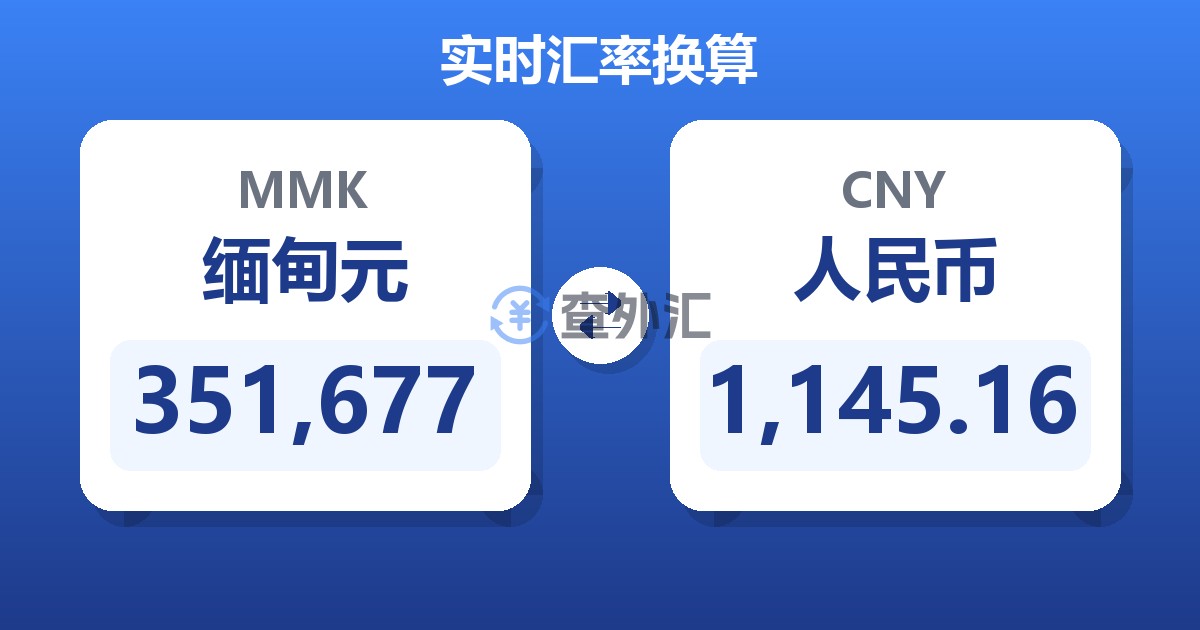 351,677缅甸元兑人民币