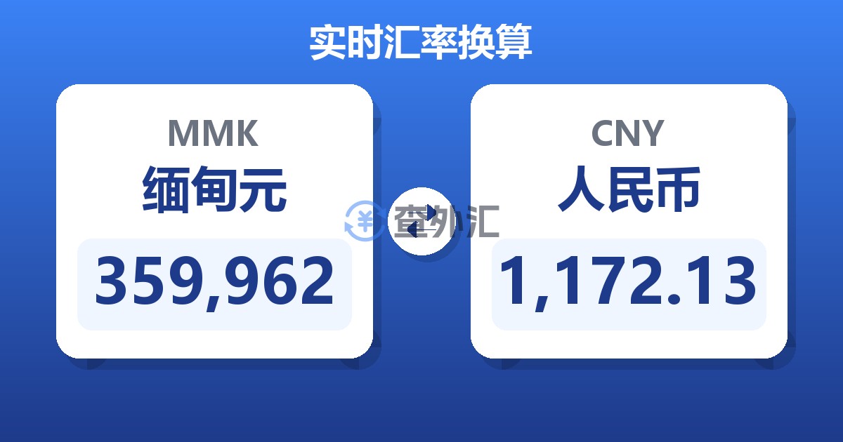 359,962缅甸元兑人民币