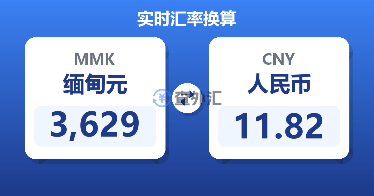 3,629缅甸元兑人民币