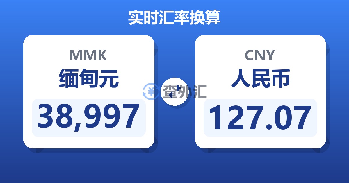 38,997缅甸元兑人民币