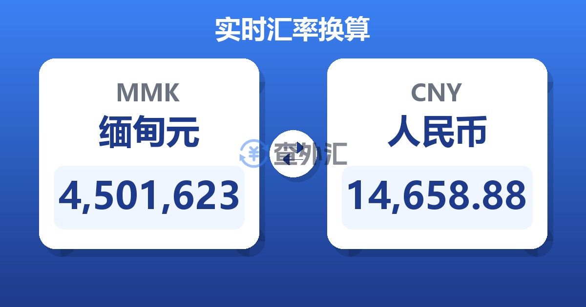 4,501,623缅甸元兑人民币