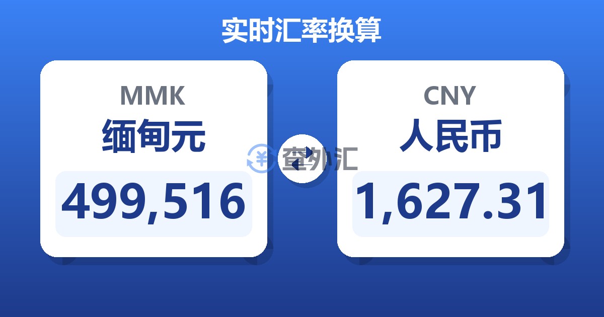 499,516缅甸元兑人民币