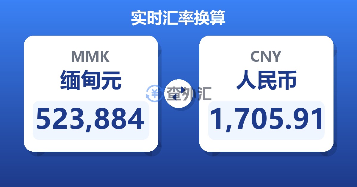 523,884缅甸元兑人民币