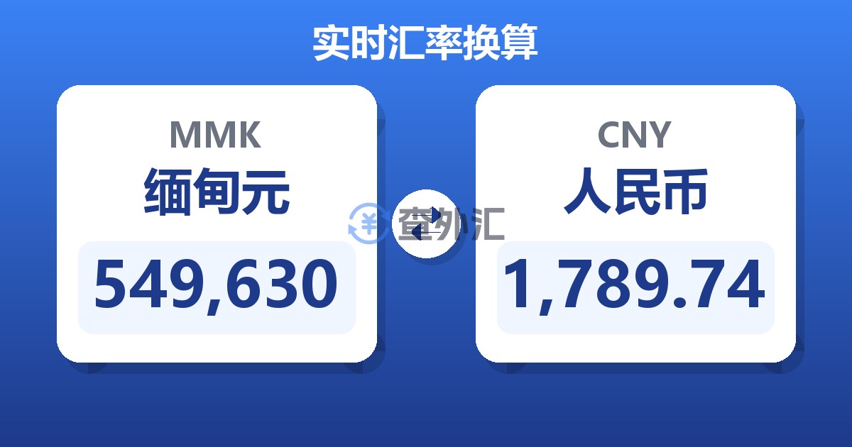 549,630缅甸元兑人民币