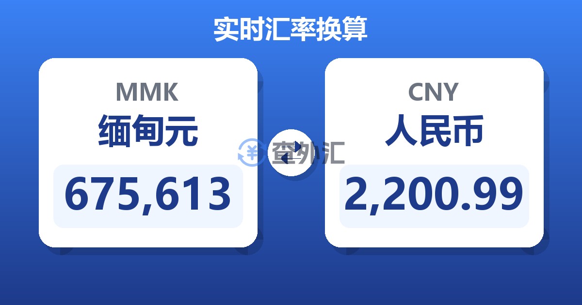 675,613缅甸元兑人民币