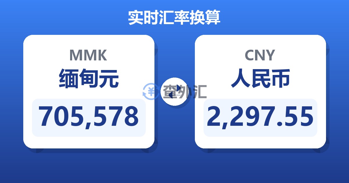 705,578缅甸元兑人民币