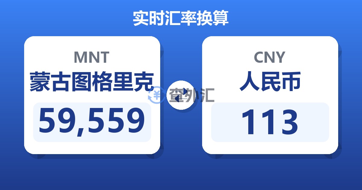 59,559蒙古图格里克兑人民币