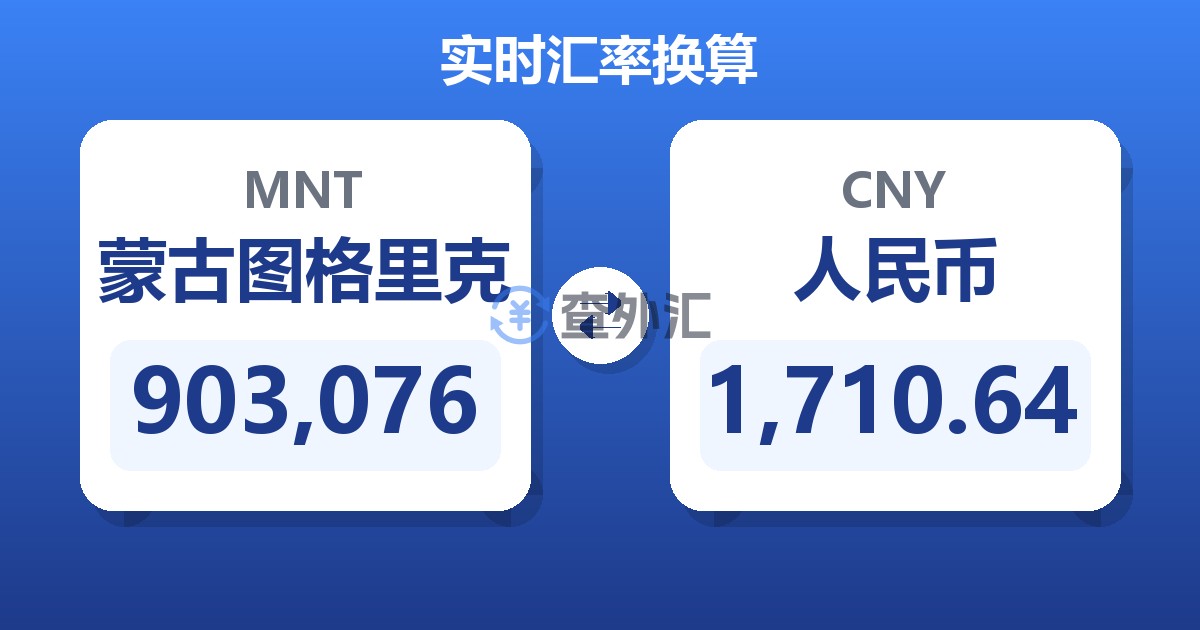 903,076蒙古图格里克兑人民币