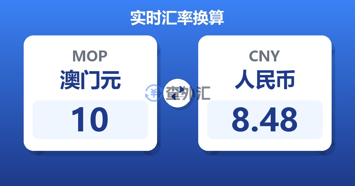 10澳门元兑人民币