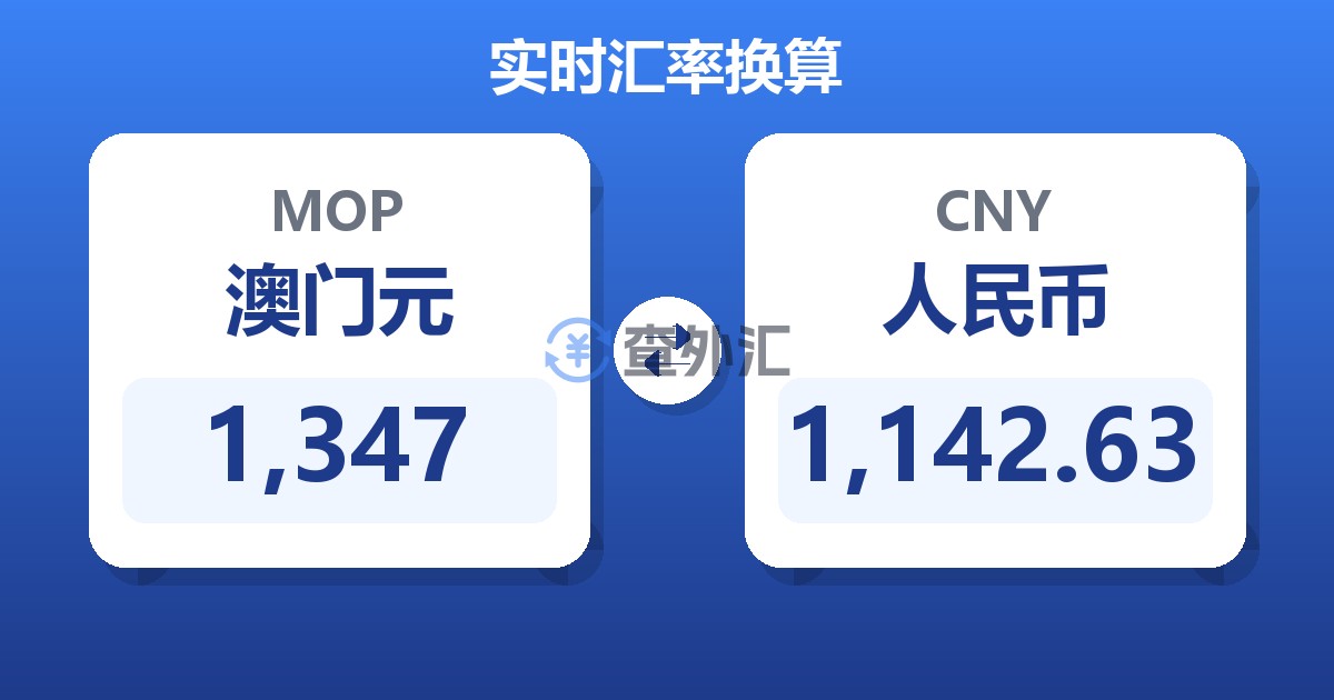 1,347澳门元兑人民币