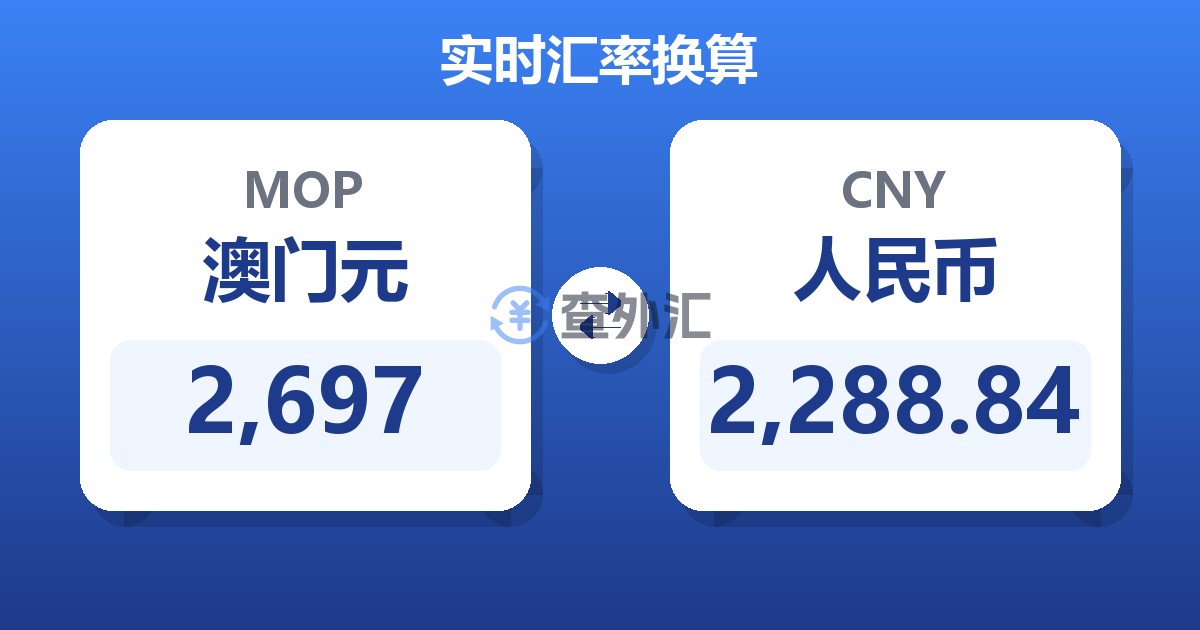 2,697澳门元兑人民币