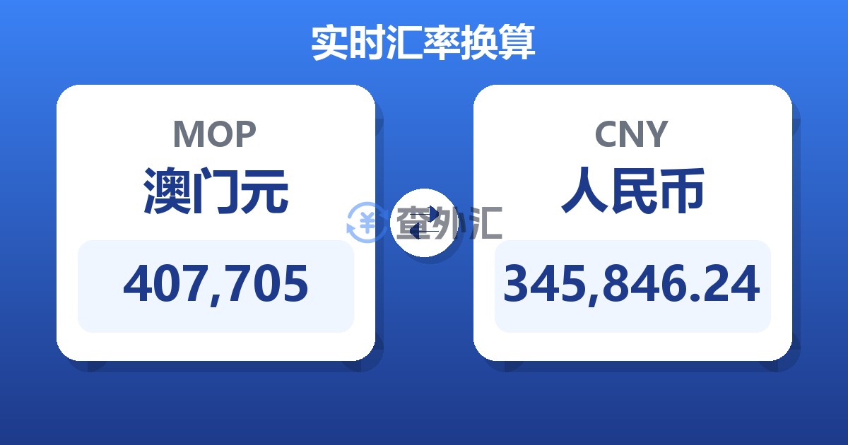 407,705澳门元兑人民币