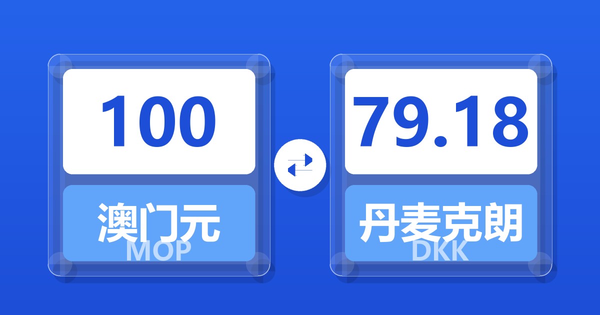 100澳门元兑丹麦克朗