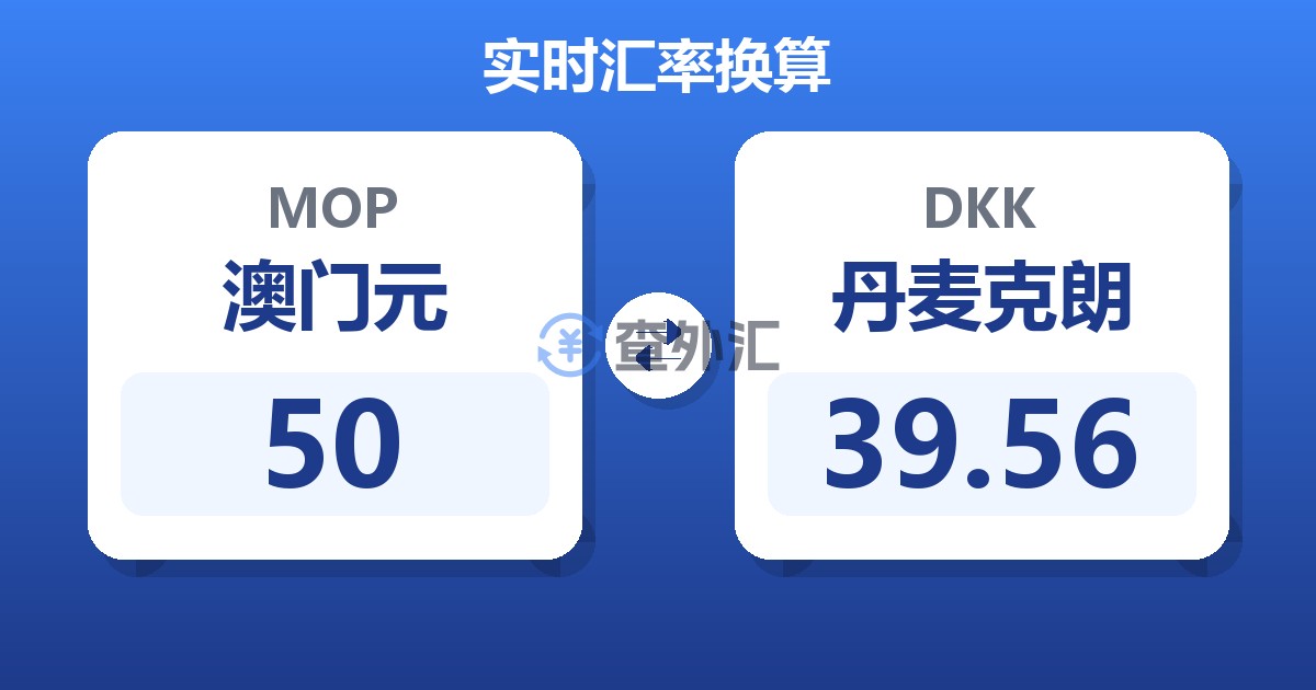 50澳门元兑丹麦克朗