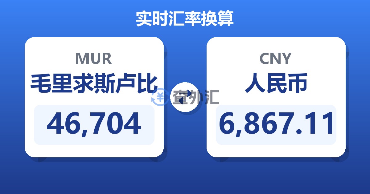 46,704毛里求斯卢比兑人民币